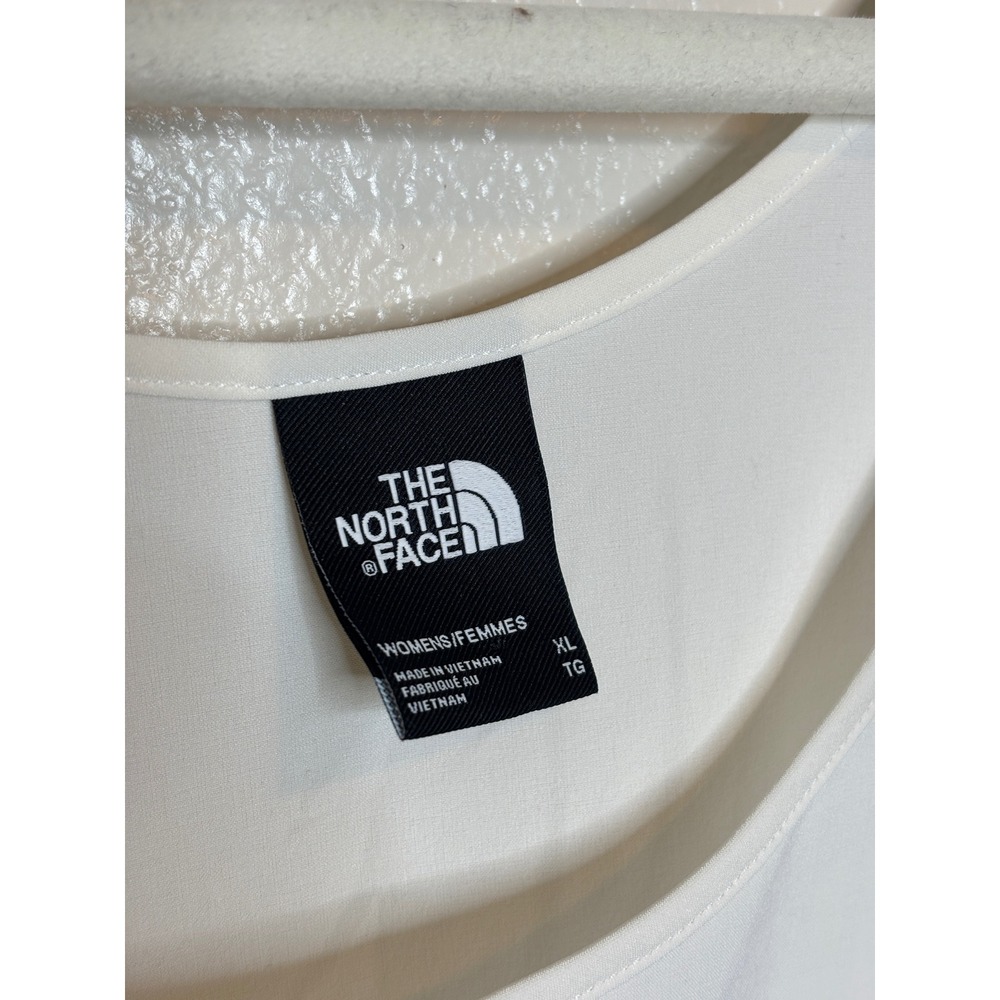 The North Face Womens XL White Sleeveless Tank Top Scoop Neck Activewear Shell - Picture 5 of 8